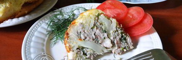 фаршированная цветная капуста