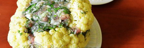 фаршированная цветная капуста