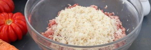 фаршированный мясом перец с картофелем