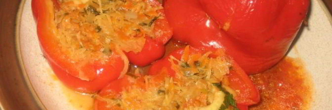 Фаршированный перец с овощами