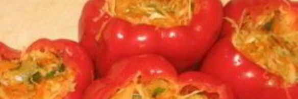 фаршированный перец с овощами