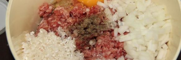 фаршированный перец с рисом, фаршем и капустой