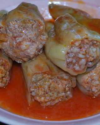 Фаршированный перец со свининой