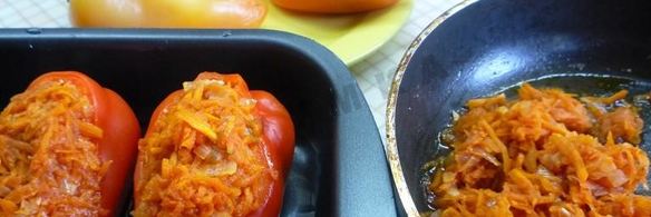 фаршированный перец запеченный в духовке с мясом