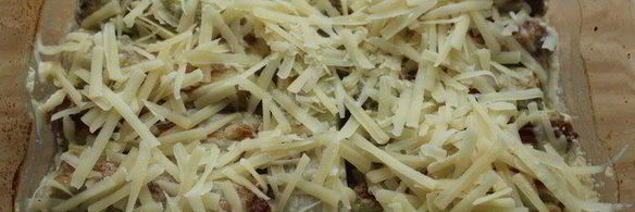 фаршированный порей в сливочном соусе, запеченный под сыром джюгас