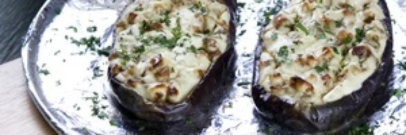 фаршированные баклажаны с сыром