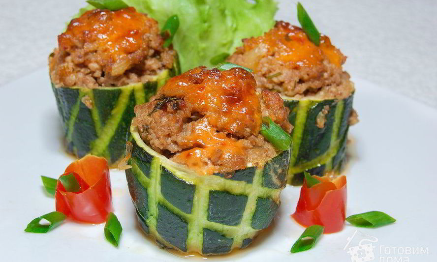 Рецепт кабачков фаршированных бочонки