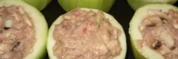 кабачки, фаршированные грибами