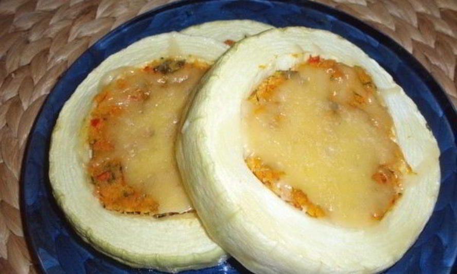 Рецепт кабачков, фаршированных овощами