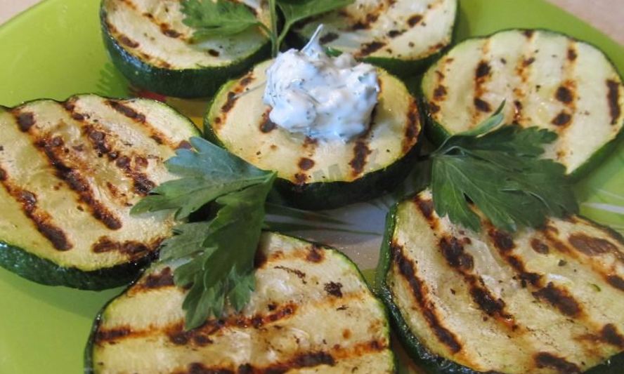 Рецепт кабачков на гриле