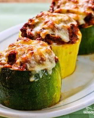 Кабачки с фаршем в мультиварке