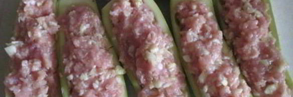кабачки с мясной начинкой запеченные в духовке