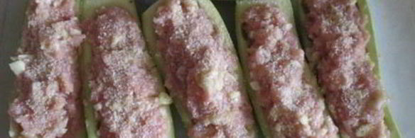 кабачки с мясной начинкой запеченные в духовке
