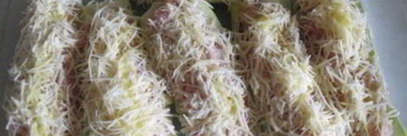 кабачки с мясной начинкой запеченные в духовке