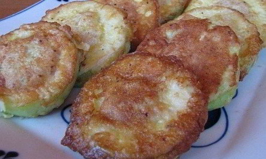 Рецепт кабачков с мясным фаршем в кляре