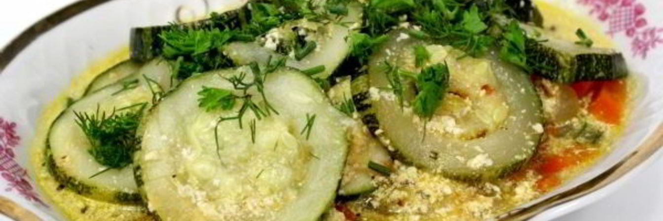 Кабачки тушеные в мультиварке