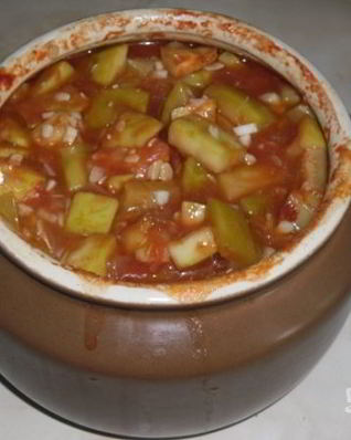 Кабачки в горшочке