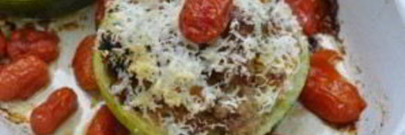 кабачки, запеченные с грибами и сыром