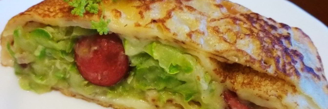 Кабачки, запеченные в блинчиках