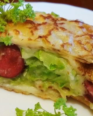 Кабачки, запеченные в блинчиках