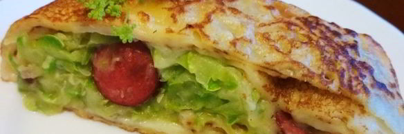 кабачки, запеченные в блинчиках