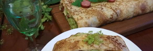 кабачки, запеченные в блинчиках