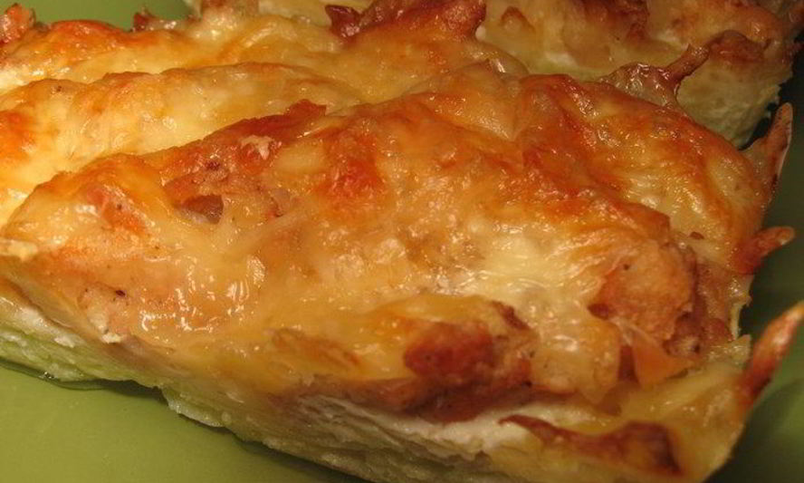 Рецепт кабачковые корзиночки с куриным филе