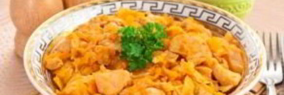 капуста кислая, тушенная с мясом