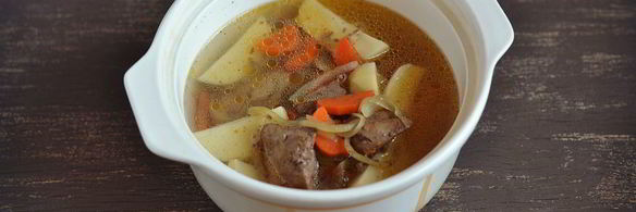 картофель тушеный с куриной печенью