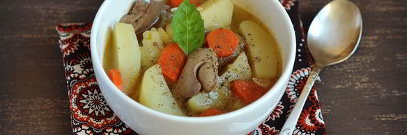 картофель тушеный с куриной печенью