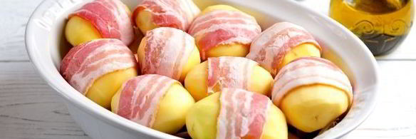 картофель в беконе, запеченный в духовке