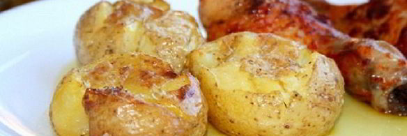 картофель в кожуре, запеченный в духовке