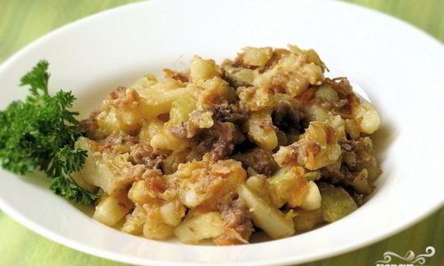 Рецепт картошки с тушенкой в мультиварке