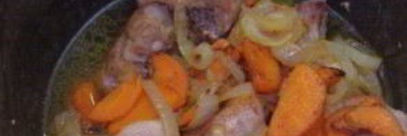 картошка, тушеная с ребрышками