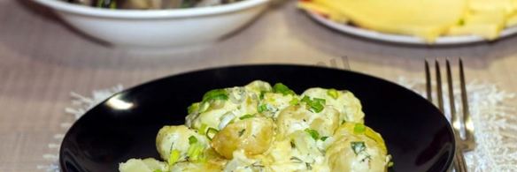 картошка в чесночном соусе запеченная в духовке