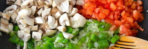 мусака из грибов и чечевицы