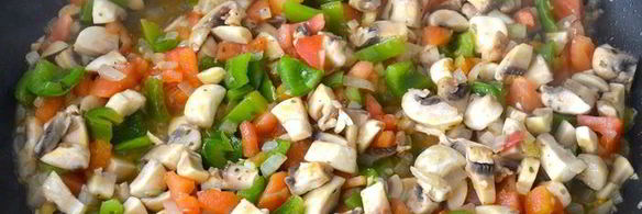 мусака из грибов и чечевицы