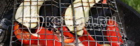 овощи на гриле с копченостями