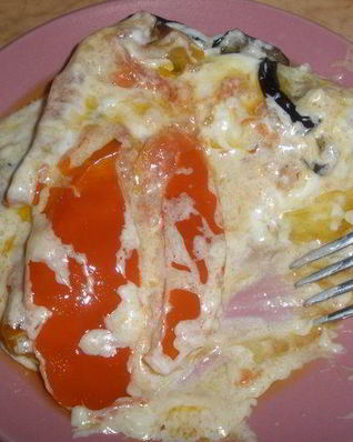 Овощная мусака в сметанном соусе