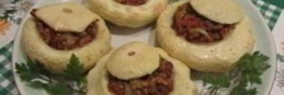 патиссоны, фаршированные фаршем