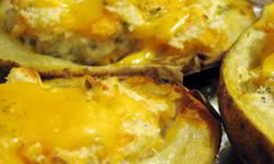 Рецепт печеного фаршированного картофеля