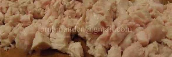 печеные овощи, фаршированные курицей с соусом бешамель и грибами