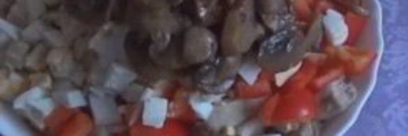 пекинская капуста с курицей и грибами