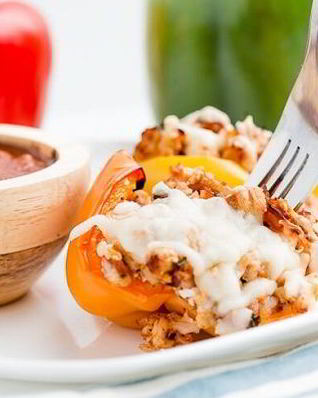 Перец, фаршированный индейкой