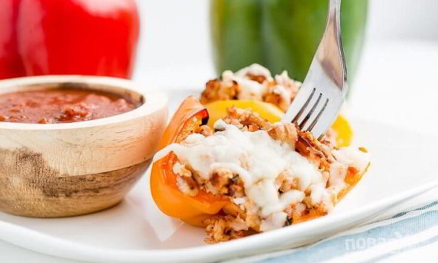 Рецепт перца, фаршированного индейкой