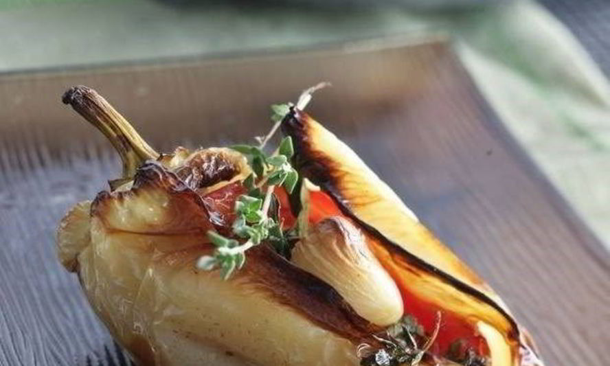 Рецепт перца фаршированного помидорами