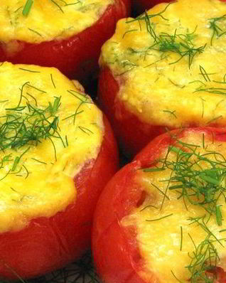 Перец с мясом в духовке