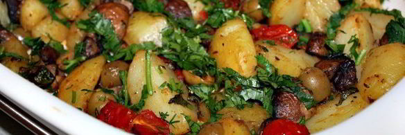 пикантный картофель запеченный в духовке