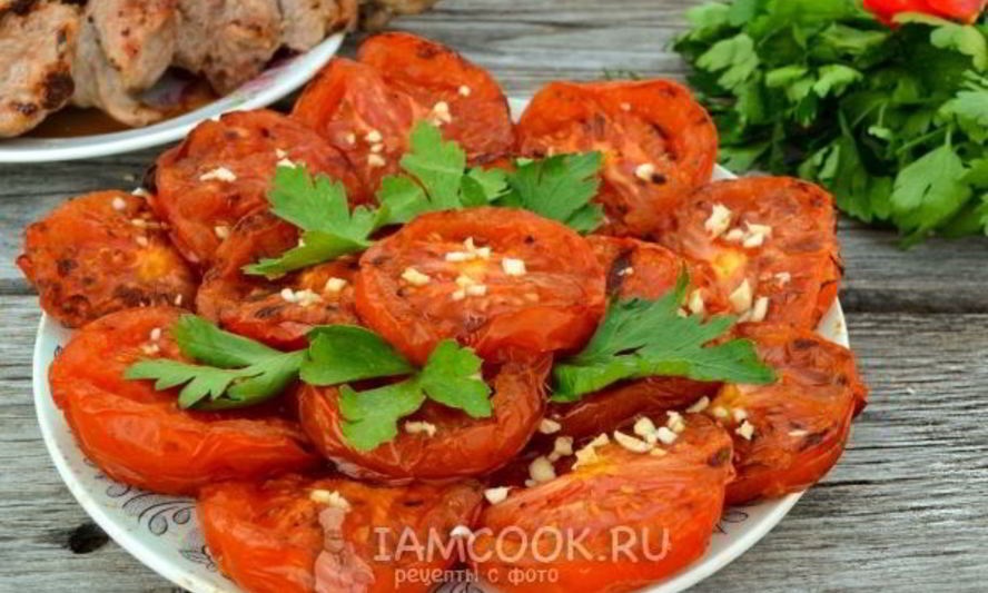 Рецепт помидоров на гриле