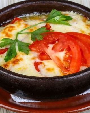 Помидоры, запеченные с моцареллой